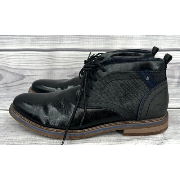 FREEMAN BRENT CHUKKA ANKLE BOOTS‎ Men's Size 9 M BLACK - Picture 1 of 6